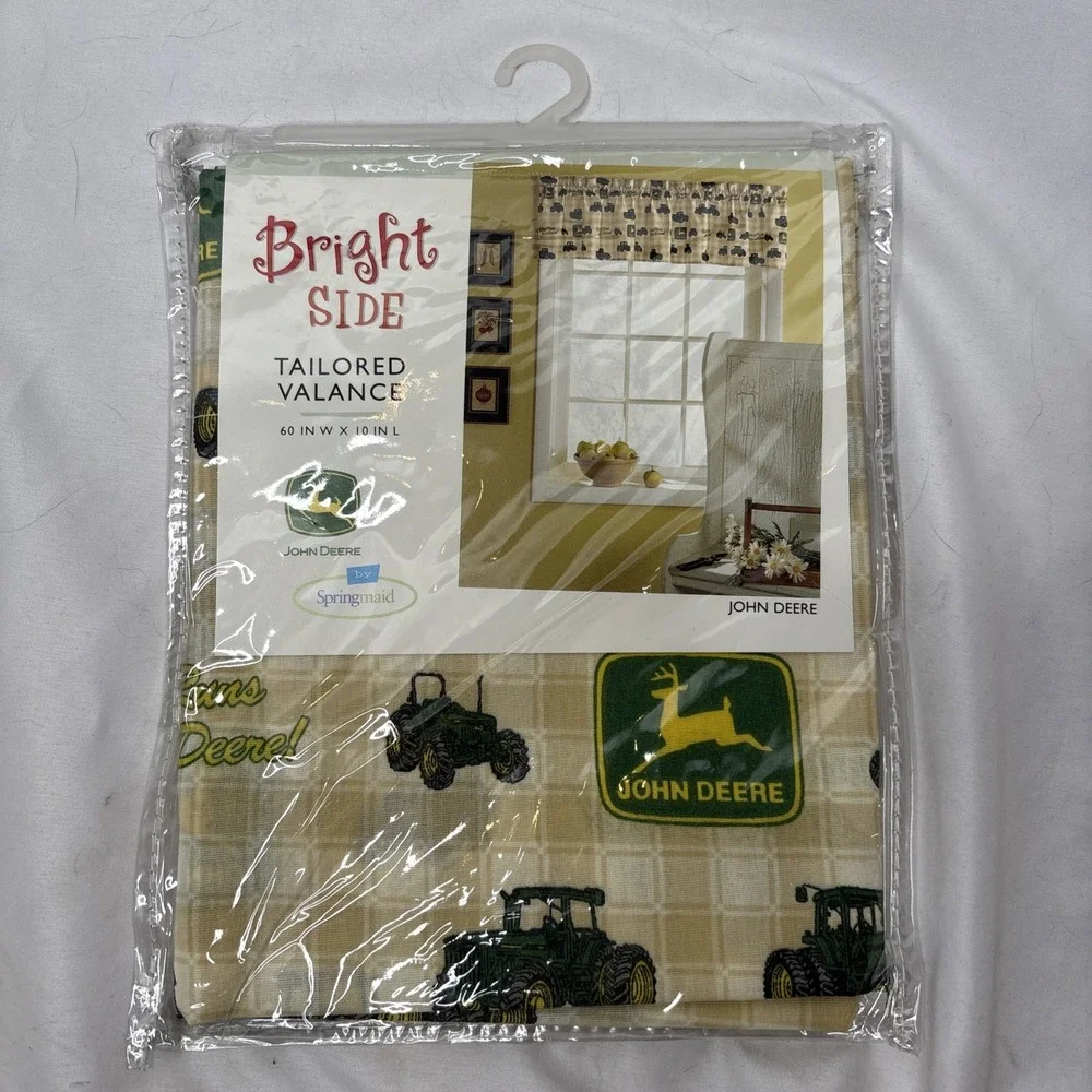 John Deere Bright Side Tailored‎ Valance By Springmaid 60x10